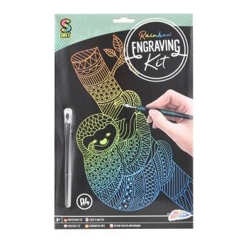 Vyškrabávací obrázok leňochod