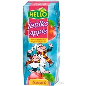 Hello mini džus ovocný nápoj príchuť jablko 250 ml