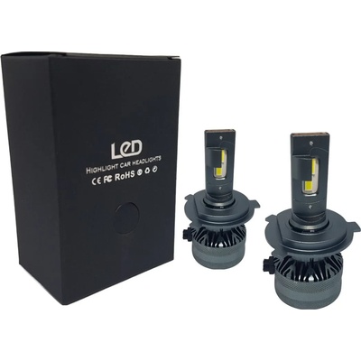 Лед крушки - Led система H4 модел A60 за фарове - 155 000 Лукса 55W - Canbus 6000K - 1500% повече светлина (H4WA60)