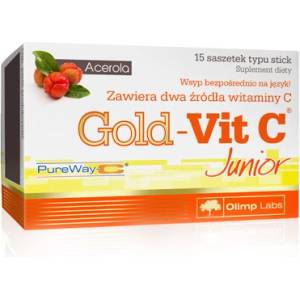 OLIMP Gold-Vit C Junior - витамин C за деца - Малина / 15 сашета