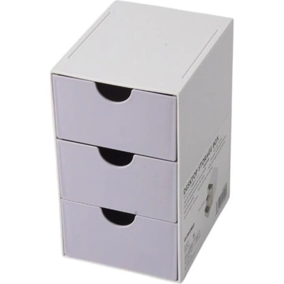 Sworld Органайзер за бюро, с 3 чекмеджета, лилав (1060180105)