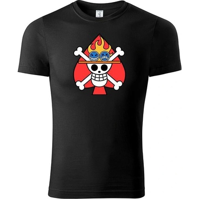 One Piece tričko Ace černá