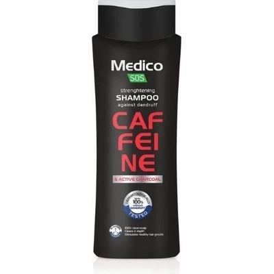 Medico SOS šampón proti lupinám s chinínom a aktívnym uhlím 390 ml