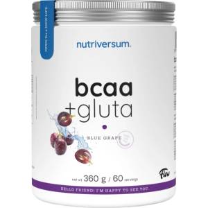 Nutriversum BCAA + Gluta Powder | Flow [360 грама] Синьо грозде