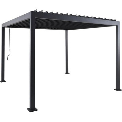 Sunfun Milos Pergola s nastaviteľnou strechou, 3 x 3 m, výška: 2,36 m, antracit, GFA30020L