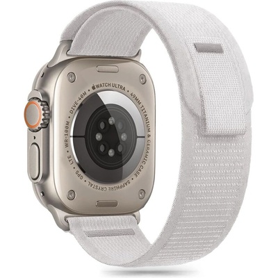 Tech-Protect Найлонова каишка за Apple Watch 6/7/8/9/10/SE/Ultra 1-2 (44/45/46/49 mm) от Tech-Protect Nylon Stripe - Crayon Grey (5906302370849)