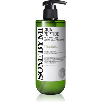 Some By Mi Cica Peptide Derma Scalp Shampoo укрепващ шампоан против косопад с успокояващ ефект 285ml
