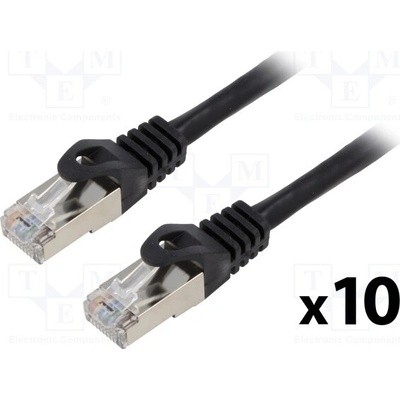 Lanberg PCF6-20CC-0050-BK Patch F/UTP Kat. 6 RJ45 vidlice z obou stran lanko CCA