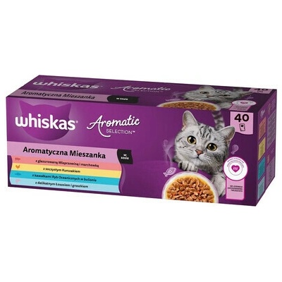 WHISKAS Adult Aromatická směs 4 kapsičky 40x85 g