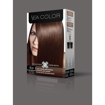 LILA Cosmetics Турска крем боя за коса Sea Color 5.77 Hot Chocolate