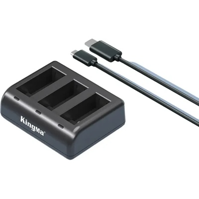 KingMa Тройно зарядно за батерии за GoPro Hero 9/10/11
