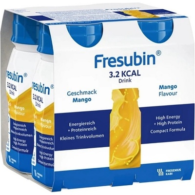 FRESUBIN 3,2 KCAL DRINK PŘÍCHUŤ MANGOVÁ POR SOL 4X125ML