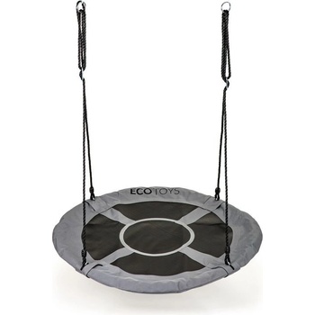 EcoToys zahradní houpačka Čapí hnízdo 100 cm maskáčová šedá