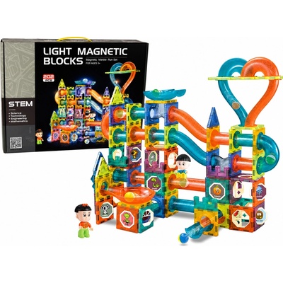 iMex Toys svítící kuličková dráha Magnetic 202 ks – Zboží Živě