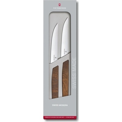Victorinox Sada 2 steakových nožů Swiss Modern zubaté ostří