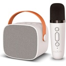 maXlife MXKS 100 Bluetooth Karaoke mikrofón reproduktor biely