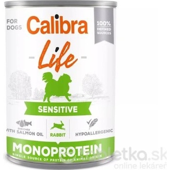 Calibra Dog Life Sensitive Rabbit 6 x 400 g