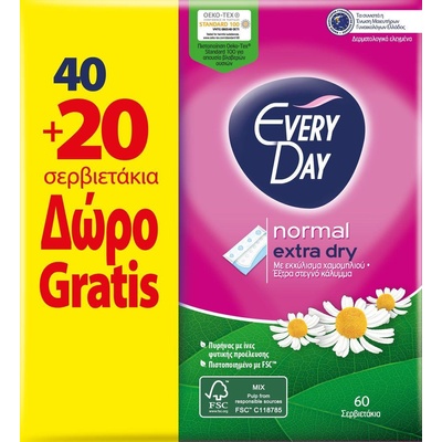 EVERYDAY extra dry Ежедневни превръзки 40+20 бр