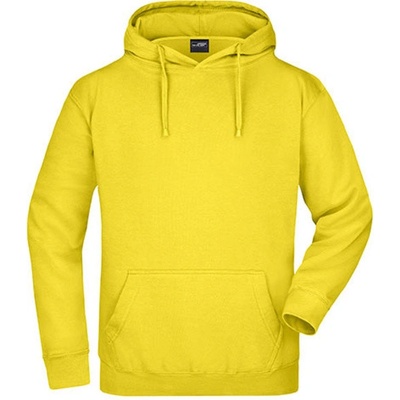 James & Nicholson Unisex mikina s kapucňou JN047 Sun Yellow