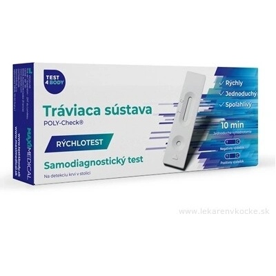 Test4Body Rychlotest trávicí soustavy domácí test na okultní krvácení POLY-Check