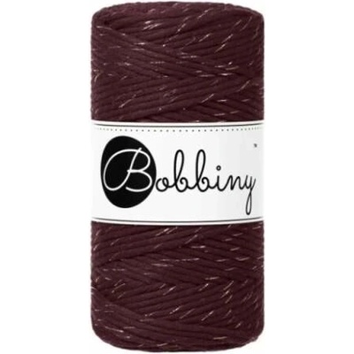 Bobbiny Macrame Regular 3mm - golden burgundy