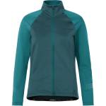 Vaude Дамска фланелка с дълъг ръкав за колоездене Vaude Women's Posta L/S Tricot III Cycling jersey - Dark Fjord Green - размер 36 (EU) (156-2696-0311)