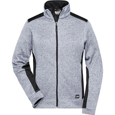 James&Nicholson dámska fleecová mikina JN861 White Melange