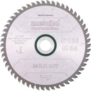 Metabo - Пилен диск 165x20 мм, 54 зъба 628293000 (628293000)