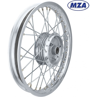 Kolo kompletní Simson S51 hliníkový ráfek 1,6 x 16 (paprsek chrom) - MZA