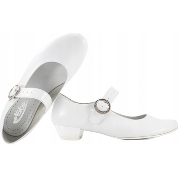 Miko dívčí baletní boty 902 pro první k prvnímu svatému přijímání bílé