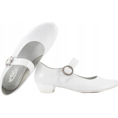Miko dívčí baletní boty 902 pro první k prvnímu svatému přijímání bílé