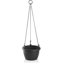 Gardenico Samozavlažovací závěsný květináč Marina antracit pr. 30 cm