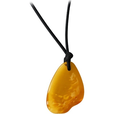 jantario Jantárový amulet na šnúrke medový surový 330008