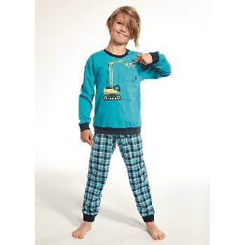 Cornette Pyžamo dětské Cornette Jeřáb tyrkysové tyrkys