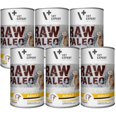 VetExpert Raw Paleo Adult turkey 6 x 400 g