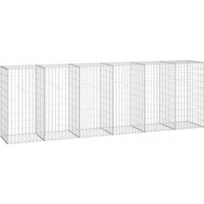 zahrada-XL Gabionová zeď s víky z pozinkované oceli 300 x 50 x 100 cm