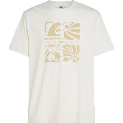 O'Neill Мъжка тениска O'Neill Melange Front Print T-Shirt - Snow White (216-8491-0314)