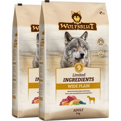 Wolfsblut Limited Ingredients Adult Wide Plain 2 x 9 kg