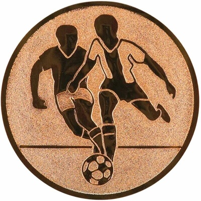 Futbal Emblém Nálepka na trofej Ø 50 mm bronzová