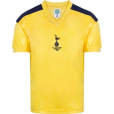 Score Draw Мъжка футболна фланелка Score Draw SD Tottenham Hotspur Retro Away Shirt 1982 Mens - Yellow/Blue