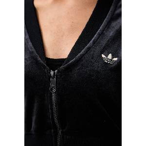 Adidas суичър с цип дамски от кадифе (KS9176)