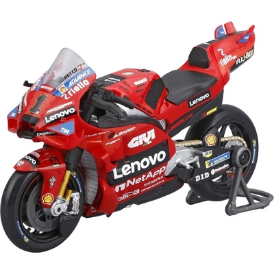 Maisto Метален мотоциклет Maisto - Ducati Desmosedici GP24, #1 F. Bagnaia, 1: 18, червен (36398-1-BAG)