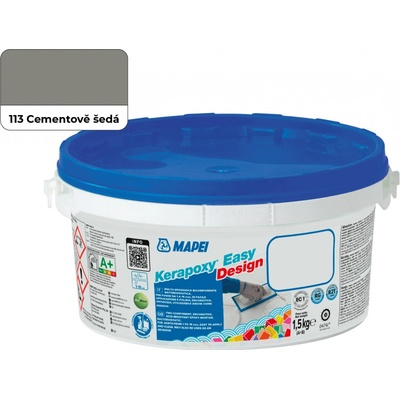 MAPEI Kerapoxy Easy Design 113 cementově šedá 1,5kg – Zboží Mobilmania