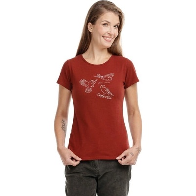 BUSHMAN Dámske tričko MARI vínová