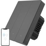 SONOFF Смарт ключ SONOFF M5-3C-80 WiFi (3-канален, за рамка, графит) (M5-3C-80M)
