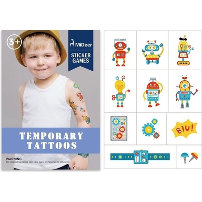 MiDeer tetování Roboti 12ks