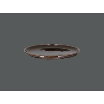 RAK Porcelain Talíř řezaný mělký 24 cm hnědý RAK-STCP24GCL