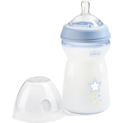 Chicco Natural Feeling kojenecká láhev modrá 330ml