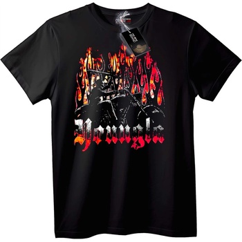 NOONEBRAND Тениска Пламтящ мотор - M, Black