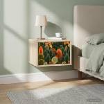 vidaXL Стенен шкаф за нощно шкафче ZAANDAM Дъб сонома 36 x 33 x 25 см (8007473)